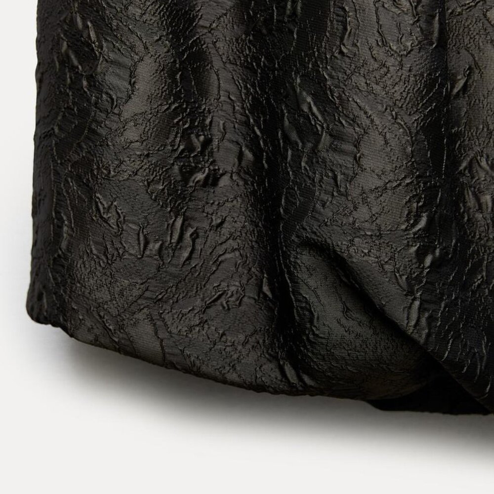 NWT ZARA ZW COLLECTION VOLUMINOUS JACQUARD SKIRT GREEN - Picture 3 of 5